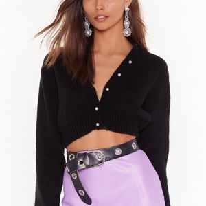 Nasty Gal Cropped Cardigan